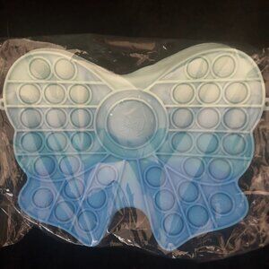 Blue Bow Popit Purse